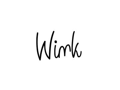 How to Draw Wink signature style? Angelique-Rose-font-FFP is a latest design signature styles for name Wink. Wink signature style 5 images and pictures png