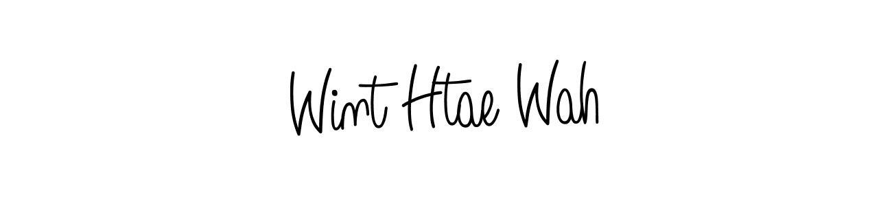 Create a beautiful signature design for name Wint Htae Wah. With this signature (Angelique-Rose-font-FFP) fonts, you can make a handwritten signature for free. Wint Htae Wah signature style 5 images and pictures png