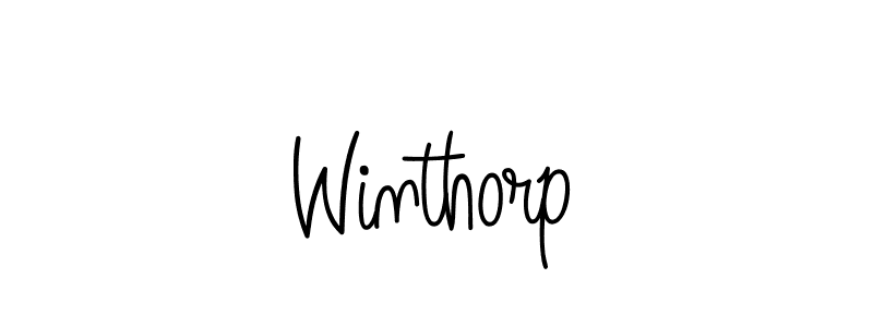 Make a beautiful signature design for name Winthorp. With this signature (Angelique-Rose-font-FFP) style, you can create a handwritten signature for free. Winthorp signature style 5 images and pictures png