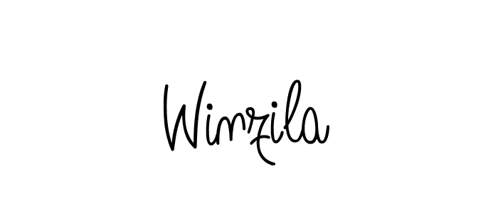 Best and Professional Signature Style for Winzila. Angelique-Rose-font-FFP Best Signature Style Collection. Winzila signature style 5 images and pictures png