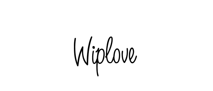 You should practise on your own different ways (Angelique-Rose-font-FFP) to write your name (Wiplove) in signature. don't let someone else do it for you. Wiplove signature style 5 images and pictures png