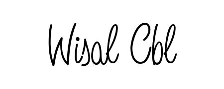 Use a signature maker to create a handwritten signature online. With this signature software, you can design (Angelique-Rose-font-FFP) your own signature for name Wisal Cbl. Wisal Cbl signature style 5 images and pictures png