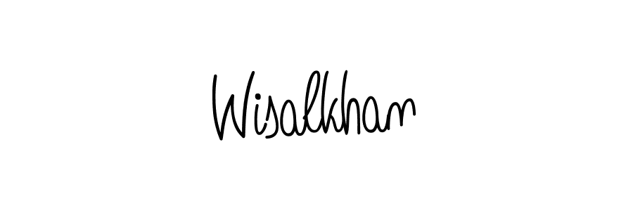 Wisalkhan stylish signature style. Best Handwritten Sign (Angelique-Rose-font-FFP) for my name. Handwritten Signature Collection Ideas for my name Wisalkhan. Wisalkhan signature style 5 images and pictures png