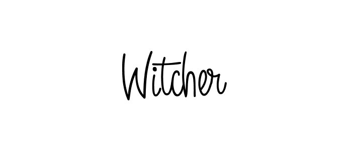 Make a beautiful signature design for name Witcher. With this signature (Angelique-Rose-font-FFP) style, you can create a handwritten signature for free. Witcher signature style 5 images and pictures png