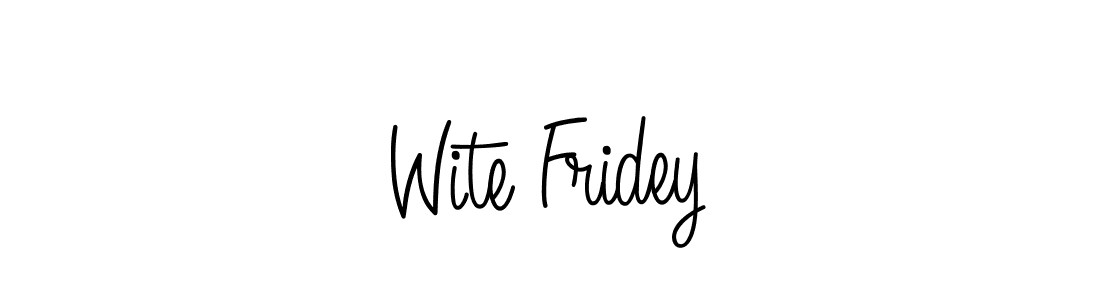 Use a signature maker to create a handwritten signature online. With this signature software, you can design (Angelique-Rose-font-FFP) your own signature for name Wite Fridey. Wite Fridey signature style 5 images and pictures png