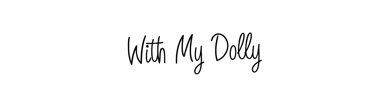 This is the best signature style for the With My Dolly name. Also you like these signature font (Angelique-Rose-font-FFP). Mix name signature. With My Dolly signature style 5 images and pictures png