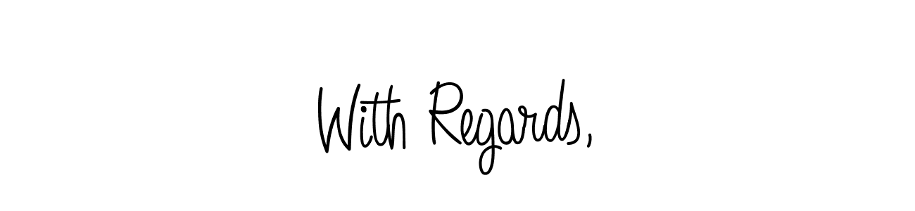 This is the best signature style for the With Regards, name. Also you like these signature font (Angelique-Rose-font-FFP). Mix name signature. With Regards, signature style 5 images and pictures png