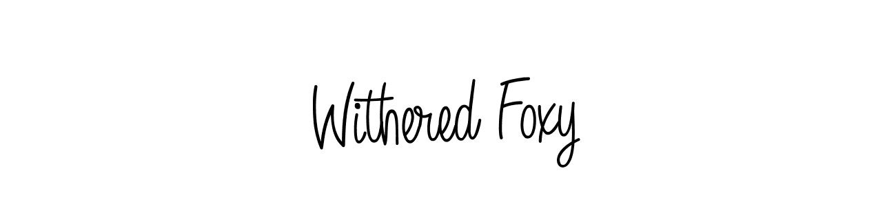 Similarly Angelique-Rose-font-FFP is the best handwritten signature design. Signature creator online .You can use it as an online autograph creator for name Withered Foxy. Withered Foxy signature style 5 images and pictures png