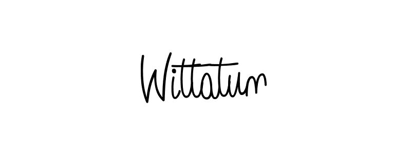 The best way (Angelique-Rose-font-FFP) to make a short signature is to pick only two or three words in your name. The name Wittatun include a total of six letters. For converting this name. Wittatun signature style 5 images and pictures png