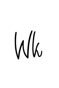 This is the best signature style for the Wk name. Also you like these signature font (Angelique-Rose-font-FFP). Mix name signature. Wk signature style 5 images and pictures png