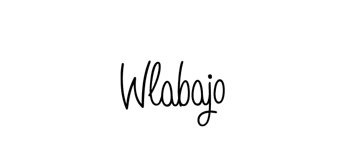 Create a beautiful signature design for name Wlabajo. With this signature (Angelique-Rose-font-FFP) fonts, you can make a handwritten signature for free. Wlabajo signature style 5 images and pictures png