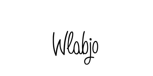 if you are searching for the best signature style for your name Wlabjo. so please give up your signature search. here we have designed multiple signature styles  using Angelique-Rose-font-FFP. Wlabjo signature style 5 images and pictures png