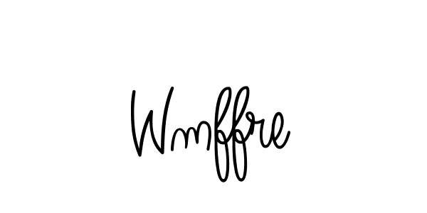 How to Draw Wmffre signature style? Angelique-Rose-font-FFP is a latest design signature styles for name Wmffre. Wmffre signature style 5 images and pictures png