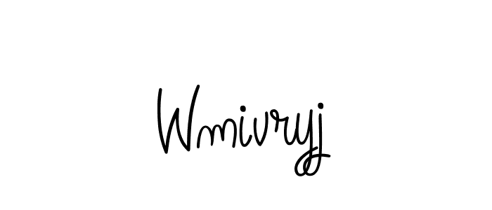 Angelique-Rose-font-FFP is a professional signature style that is perfect for those who want to add a touch of class to their signature. It is also a great choice for those who want to make their signature more unique. Get Wmivryj name to fancy signature for free. Wmivryj signature style 5 images and pictures png