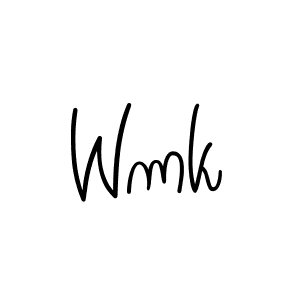 Wmk stylish signature style. Best Handwritten Sign (Angelique-Rose-font-FFP) for my name. Handwritten Signature Collection Ideas for my name Wmk. Wmk signature style 5 images and pictures png