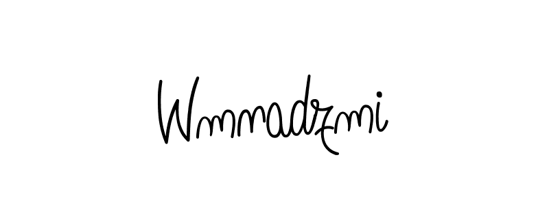 Create a beautiful signature design for name Wmnadzmi. With this signature (Angelique-Rose-font-FFP) fonts, you can make a handwritten signature for free. Wmnadzmi signature style 5 images and pictures png