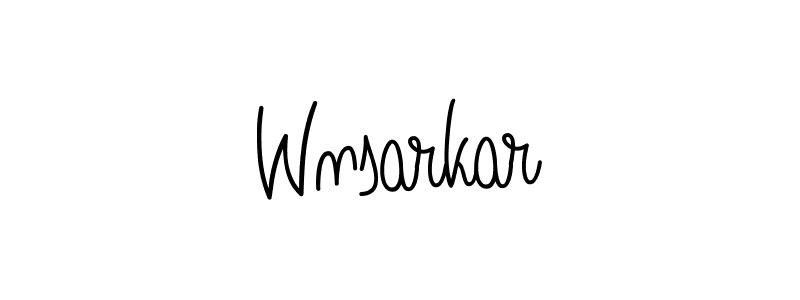 Make a beautiful signature design for name Wnsarkar. Use this online signature maker to create a handwritten signature for free. Wnsarkar signature style 5 images and pictures png