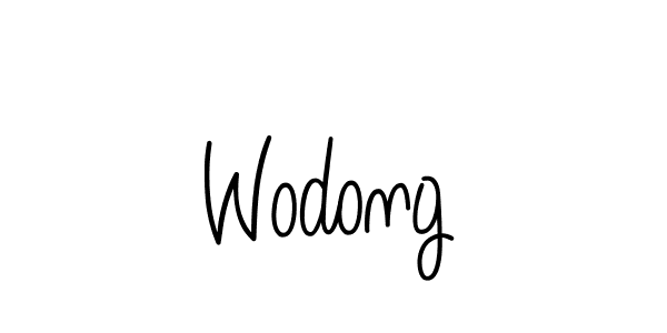 How to make Wodong signature? Angelique-Rose-font-FFP is a professional autograph style. Create handwritten signature for Wodong name. Wodong signature style 5 images and pictures png