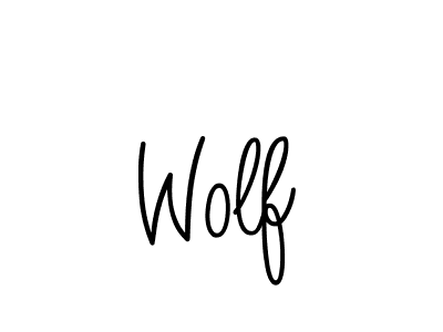 How to Draw Wolf signature style? Angelique-Rose-font-FFP is a latest design signature styles for name Wolf. Wolf signature style 5 images and pictures png