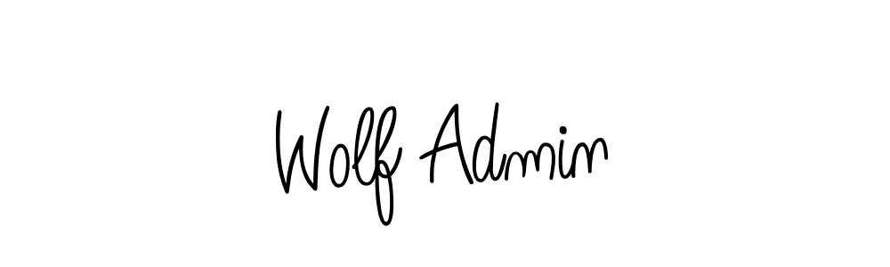 How to make Wolf Admin signature? Angelique-Rose-font-FFP is a professional autograph style. Create handwritten signature for Wolf Admin name. Wolf Admin signature style 5 images and pictures png