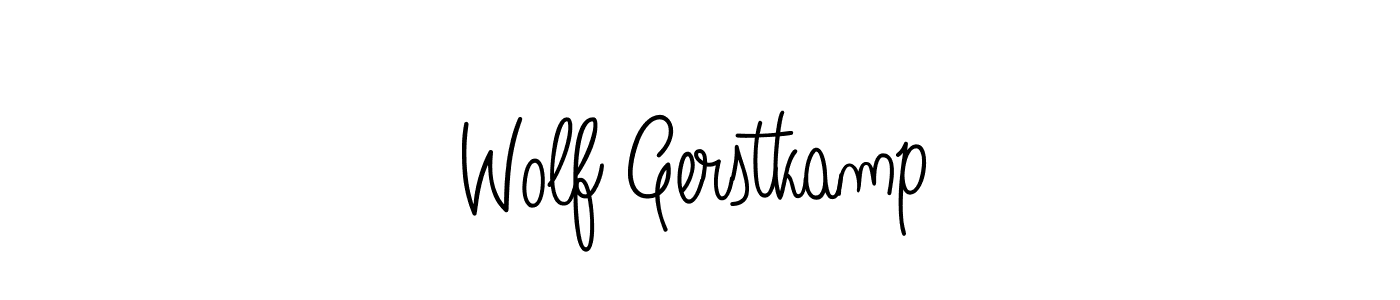 Make a beautiful signature design for name Wolf Gerstkamp. With this signature (Angelique-Rose-font-FFP) style, you can create a handwritten signature for free. Wolf Gerstkamp signature style 5 images and pictures png