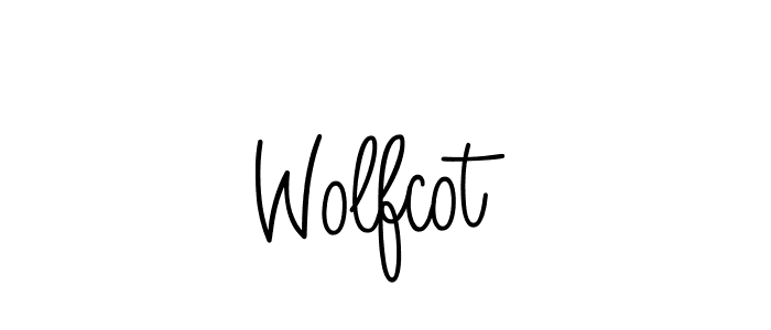 Make a beautiful signature design for name Wolfcot. With this signature (Angelique-Rose-font-FFP) style, you can create a handwritten signature for free. Wolfcot signature style 5 images and pictures png