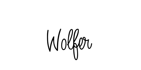 How to Draw Wolfer signature style? Angelique-Rose-font-FFP is a latest design signature styles for name Wolfer. Wolfer signature style 5 images and pictures png