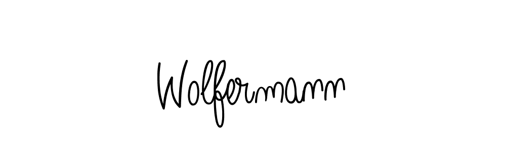 You should practise on your own different ways (Angelique-Rose-font-FFP) to write your name (Wolfermann) in signature. don't let someone else do it for you. Wolfermann signature style 5 images and pictures png