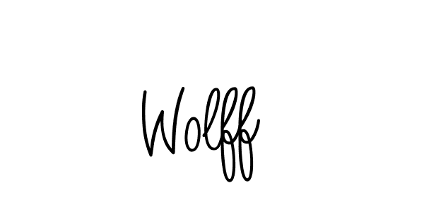 How to make Wolff  name signature. Use Angelique-Rose-font-FFP style for creating short signs online. This is the latest handwritten sign. Wolff  signature style 5 images and pictures png