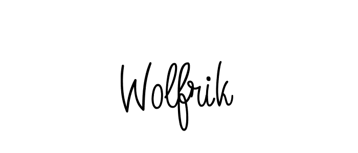 Best and Professional Signature Style for Wolfrik. Angelique-Rose-font-FFP Best Signature Style Collection. Wolfrik signature style 5 images and pictures png