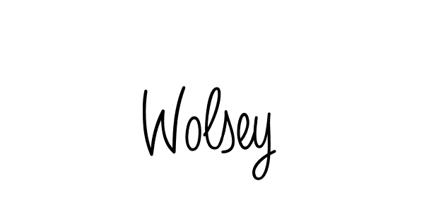 Design your own signature with our free online signature maker. With this signature software, you can create a handwritten (Angelique-Rose-font-FFP) signature for name Wolsey. Wolsey signature style 5 images and pictures png