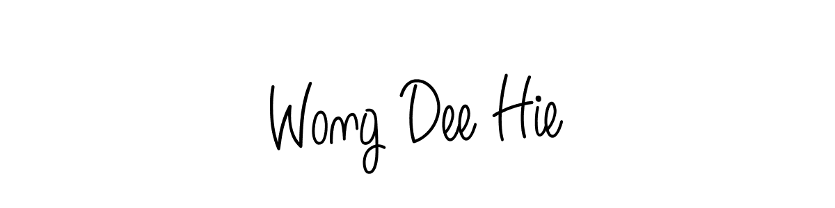 You can use this online signature creator to create a handwritten signature for the name Wong Dee Hie. This is the best online autograph maker. Wong Dee Hie signature style 5 images and pictures png