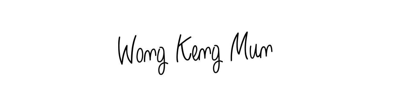 Also we have Wong Keng Mun name is the best signature style. Create professional handwritten signature collection using Angelique-Rose-font-FFP autograph style. Wong Keng Mun signature style 5 images and pictures png