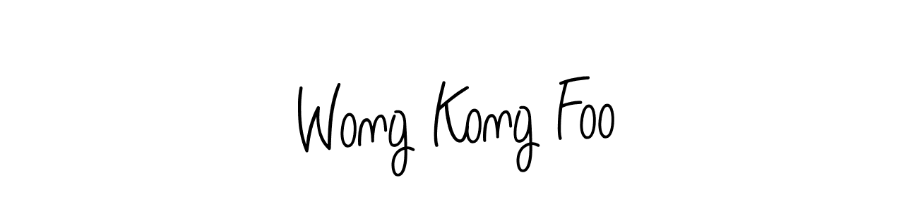 How to make Wong Kong Foo name signature. Use Angelique-Rose-font-FFP style for creating short signs online. This is the latest handwritten sign. Wong Kong Foo signature style 5 images and pictures png