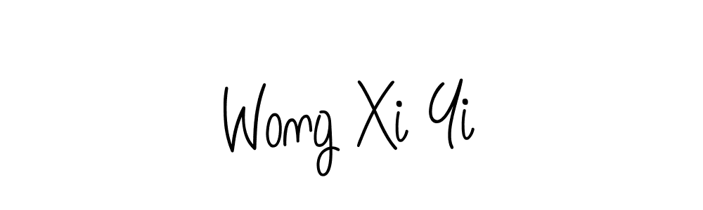 How to Draw Wong Xi Yi signature style? Angelique-Rose-font-FFP is a latest design signature styles for name Wong Xi Yi. Wong Xi Yi signature style 5 images and pictures png