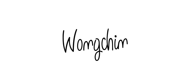 Design your own signature with our free online signature maker. With this signature software, you can create a handwritten (Angelique-Rose-font-FFP) signature for name Wongchin. Wongchin signature style 5 images and pictures png