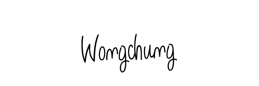 The best way (Angelique-Rose-font-FFP) to make a short signature is to pick only two or three words in your name. The name Wongchung include a total of six letters. For converting this name. Wongchung signature style 5 images and pictures png