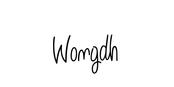 How to make Wongdh signature? Angelique-Rose-font-FFP is a professional autograph style. Create handwritten signature for Wongdh name. Wongdh signature style 5 images and pictures png