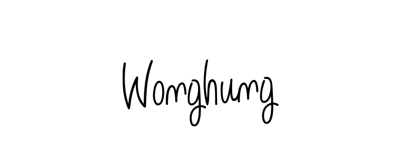Make a beautiful signature design for name Wonghung. Use this online signature maker to create a handwritten signature for free. Wonghung signature style 5 images and pictures png