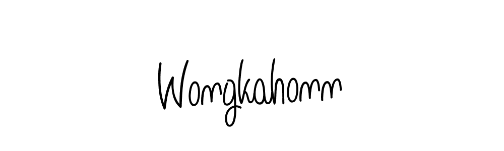 How to Draw Wongkahonn signature style? Angelique-Rose-font-FFP is a latest design signature styles for name Wongkahonn. Wongkahonn signature style 5 images and pictures png