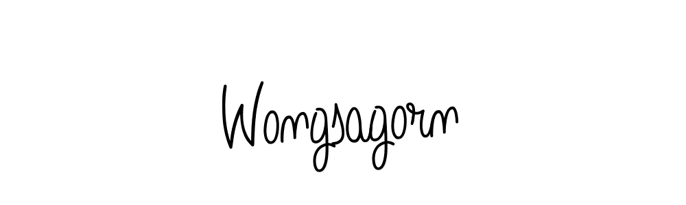 Make a beautiful signature design for name Wongsagorn. With this signature (Angelique-Rose-font-FFP) style, you can create a handwritten signature for free. Wongsagorn signature style 5 images and pictures png
