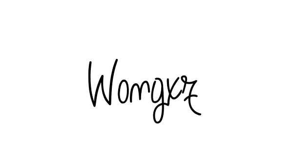 Design your own signature with our free online signature maker. With this signature software, you can create a handwritten (Angelique-Rose-font-FFP) signature for name Wongxz. Wongxz signature style 5 images and pictures png
