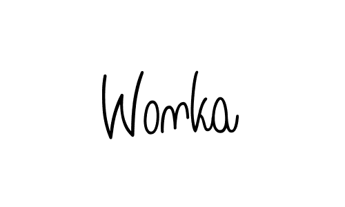 Also we have Wonka name is the best signature style. Create professional handwritten signature collection using Angelique-Rose-font-FFP autograph style. Wonka signature style 5 images and pictures png