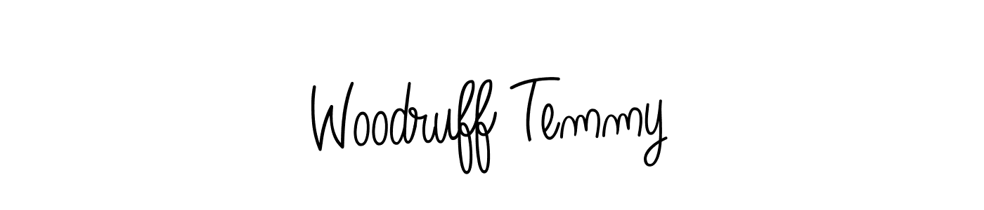 Design your own signature with our free online signature maker. With this signature software, you can create a handwritten (Angelique-Rose-font-FFP) signature for name Woodruff Temmy. Woodruff Temmy signature style 5 images and pictures png