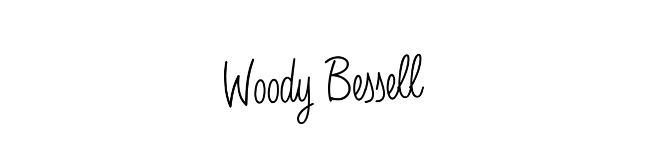 You should practise on your own different ways (Angelique-Rose-font-FFP) to write your name (Woody Bessell) in signature. don't let someone else do it for you. Woody Bessell signature style 5 images and pictures png