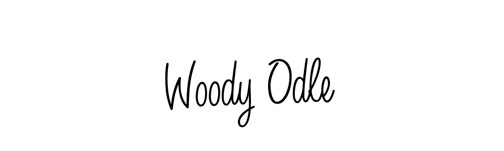 Make a beautiful signature design for name Woody Odle. With this signature (Angelique-Rose-font-FFP) style, you can create a handwritten signature for free. Woody Odle signature style 5 images and pictures png