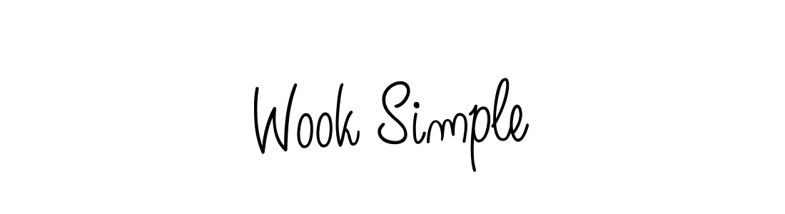 How to make Wook Simple signature? Angelique-Rose-font-FFP is a professional autograph style. Create handwritten signature for Wook Simple name. Wook Simple signature style 5 images and pictures png