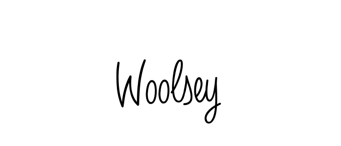 Design your own signature with our free online signature maker. With this signature software, you can create a handwritten (Angelique-Rose-font-FFP) signature for name Woolsey. Woolsey signature style 5 images and pictures png