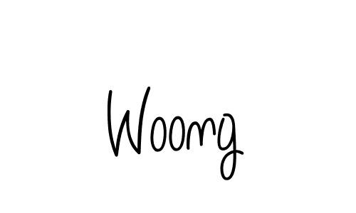 How to make Woong name signature. Use Angelique-Rose-font-FFP style for creating short signs online. This is the latest handwritten sign. Woong signature style 5 images and pictures png