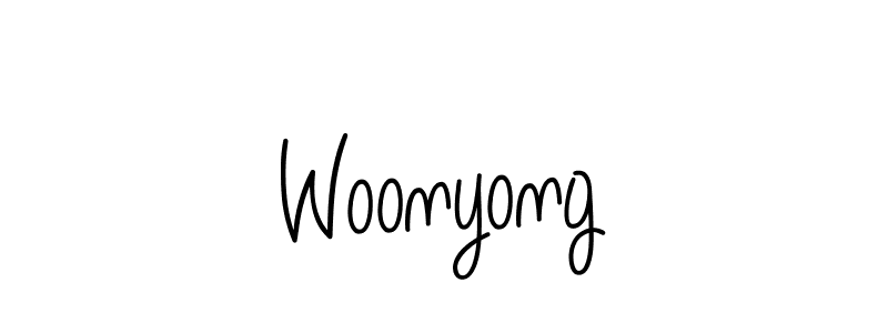 if you are searching for the best signature style for your name Woonyong. so please give up your signature search. here we have designed multiple signature styles  using Angelique-Rose-font-FFP. Woonyong signature style 5 images and pictures png